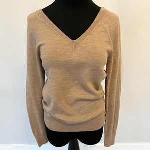 BANANA REPUBLIC Tan 100% Merino Wool Sweater